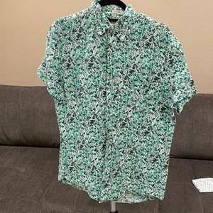 J Crew Short Sleeve Button Up Floral Mens Medium